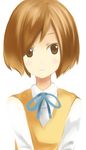  bad_id bad_pixiv_id brown_eyes brown_hair extra k-on! kinoshita_shizuka nekomatagi school_uniform short_hair solo sweater_vest 