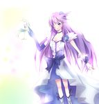  bad_id bad_pixiv_id blue_eyes bow breasts choker cleavage cologne_(heartcatch_precure!) cure_moonlight dress elbow_gloves flower gloves hair_flower hair_ornament hair_over_one_eye heart heartcatch_precure! long_hair magical_girl mirin_(aniyokopo) precure purple_hair rose small_breasts solo tsukikage_yuri wrist_cuffs 