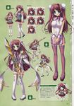  baseson character_design chinadress koihime_musou ryuubi stockings sword thigh-highs 
