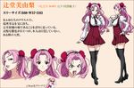  character_sheet long_hair pink_hair seikon_no_qwaser thigh-highs thighhighs tsujido_miyuri tsujidou_miyuri 