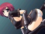  abu ass blush breasts impossible_clothes impossible_clothing impossible_shirt nel_zelpher panties red_hair shirt sideboob square_enix star_ocean star_ocean_3 star_ocean_till_the_end_of_time underwear 