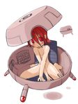  barefoot gurannest masha meteos nude personification red_eyes red_hair solo 