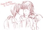  death_note glasses kiss mikami_teru yagami_light 