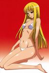  absurdres bikini blonde_hair highres hime_(kaibutsu_oujo) kaibutsu_oujo kuroda_kazuya lilianne scan swimsuit wet 