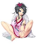  bad_feet bad_id bad_pixiv_id bare_legs barefoot black_hair blue_eyes bracelet breasts cleavage collarbone covered_nipples deborah dragon_quest dragon_quest_v dress eyebrows_visible_through_hair feather_boa feet fingernails flower frilled_dress frills hair_flower hair_ornament huge_breasts jewelry kure_masahiro long_hair looking_at_viewer mole mole_under_eye nail_polish necklace outstretched_arm pink_dress pink_flower pink_nails pink_rose red_ribbon ribbon rose sitting sleeveless sleeveless_dress solo spread_legs toenail_polish toenails toes 