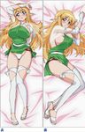  blonde_hair blue_eyes blush breasts bridal_gauntlets dakimakura elf feet fujii_masahiro halterneck huge_breasts long_hair long_legs multiple_views non-web_source pointy_ears sandals sideboob thighhighs tiffania_westwood toes zero_no_tsukaima 