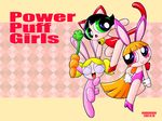  animal_costume animal_ears bare_legs bell black_hair blonde_hair blossom_(ppg) bubbles_(ppg) bunny_costume bunny_ears bunny_tail bunnysuit buttercup_(ppg) carrot cat_ears cat_tail green_eyes hindenburg kemonomimi_mode kittysuit multiple_girls pink_eyes powerpuff_girls red_hair short_twintails smile tail twintails 