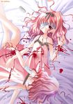  bandages blood copyright_request cuts dress injury long_hair multiple_girls pink_hair ribbon shuuko siblings sisters suicide twins wrist_cutting 