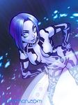  barachan blue_eyes blue_hair breasts cortana halo_(game) large_breasts nude solo 