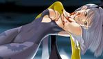  blood jpeg_artifacts morrigan_aensland pantyhose solo vampire_(game) yamasaki_moheji 