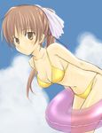  bare_arms bikini copyright_request day innertube seri_natsume solo swimsuit 