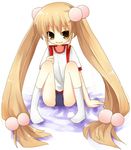  buruma hair_bobbles hair_ornament kodomo_no_jikan kokonoe_rin long_hair solo spread_legs very_long_hair yuzuki_(yuduame) 