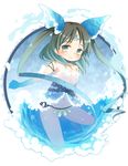  copyright_request facial_mark forehead_mark kito_(sorahate) long_hair solo twintails water 