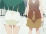  animated animated_gif flashing green_hair hidamari_sketch hiro lowres multiple_girls warped_context yoshinoya 