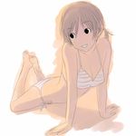  bare_arms bikini kiriman_(souldeep) lowres original side-tie_bikini solo striped striped_bikini swimsuit 