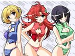  banpresto cosplay festenia_muse katia_grineal melua_melna_meia panties smile super_robot_wars underwear wink 