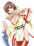  :p breasts cleavage covered_nipples huge_breasts kyoten_echo nene_(sengoku_musou) sengoku_musou sengoku_musou_2 solo tongue tongue_out 