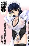  bb blush breasts iroha iroha_(samurai_spirits) large_breasts maid nipples samurai_spirits see-through 
