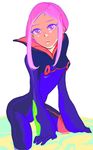  anemone_(eureka_seven) bad_id bad_pixiv_id bodysuit eureka_seven eureka_seven_(series) hair_ornament hairclip kitayama long_hair oversized_forearms oversized_limbs pink_hair solo 