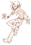  artist_request gokudera_hayato katekyo_hitman_reborn! lowres male_focus monochrome sketch solo 