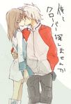  1girl cosplay couple eureka eureka_(cosplay) eureka_seven eureka_seven_(series) hand_in_pocket hetero katsura_miya kiss maka_albarn renton_thurston renton_thurston_(cosplay) soul_eater soul_eater_(character) 