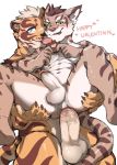  &lt;3 anal balls blush candy chocolate felid feline food holidays kumak71395 leopard_cat lin_hu male male/male mammal muscular muscular_male nekojishi pantherine penis prionailurus shu-chi size_difference tiger tongue valentine&#039;s_day 