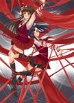  bdsm bike_shorts bondage bound konoe_konoka mahora_academy_middle_school_uniform mahou_sensei_negima! masaki_(celesta) multiple_girls ribbon ribbon_bondage sakurazaki_setsuna school_uniform shorts shorts_under_skirt 