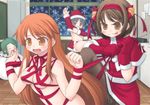  :p amamiya_minato asahina_mikuru bdsm bell blush_stickers bondage bound brown_eyes brown_hair chibi choker christmas dressing hair_bell hair_ornament hair_ribbon jingle_bell long_hair multiple_girls nagato_yuki naked_ribbon panties panties_under_pantyhose pantyhose ribbon ribbon_bondage ribbon_choker santa_costume short_hair suzumiya_haruhi suzumiya_haruhi_no_yuuutsu tongue tongue_out tsuruya underwear very_long_hair white_panties yellow_eyes 