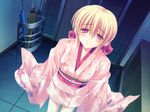  bangs chihaya_(moshiraba) game_cg japanese_clothes kimono kusukusu moshimo_ashita_ga_hare_naraba solo 