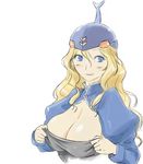  blonde_hair blue_eyes breasts cleavage dunbi dunbine futaba_channel large_breasts mecha_musume michael nijiura_maids seisenshi_dunbine solo 