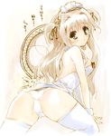  ass copyright_request long_hair panties sacchi solo thighhighs underwear very_long_hair 