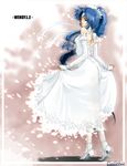  blood blue_hair bride dress ponytail see-through solo super_robot_wars super_robot_wars_the_lord_of_elemental suzuki_kyoutarou wedding_dress wendy_rasm_iknart 