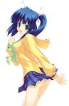  blouse momotsuki_gakuen_school_uniform pani_poni_dash! panties pantyshot sailor_collar school_uniform shigemasa solo suzuki_sayaka underwear yellow_blouse yellow_sailor_collar 