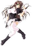  breasts copyright_request covered_nipples large_breasts maid sagami_ichisuke solo thighhighs zettai_ryouiki 