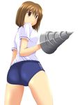  buruma drill gym_uniform hagiwara_yukiho idolmaster idolmaster_(classic) idolmaster_1 nishi_(count2.4) solo 