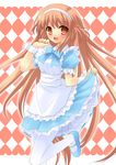  alice_parade long_hair miori_(alice_parade) pantyhose solo very_long_hair waitress white_legwear yukizuki_chikuba 