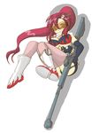  bikini_top gun long_hair solo tengen_toppa_gurren_lagann thighhighs weapon yoko_littner zero_point 