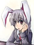  animal_ears bangs bunny_ears reisen_udongein_inaba solo tora_(torayarou) touhou 
