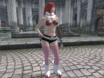  3d gloves mismatched_gloves screencap solo tengen_toppa_gurren_lagann the_elder_scrolls the_elder_scrolls_iv:_oblivion thighhighs yoko_littner 