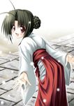  hakama japanese_clothes lowres miko noritama_(gozen) original red_hakama solo 