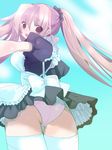  maid original panties pantyshot saibashi solo thighhighs underwear 