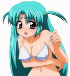  bikini breasts canal_vorfeed covered_nipples green_hair highres lost_universe medium_breasts solo sugimura_tomokazu swimsuit 