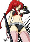  long_hair n820 short_shorts shorts solo tengen_toppa_gurren_lagann thighhighs yoko_littner 