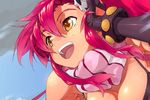  breasts large_breasts pink_hair red_hair solo sun-3 tengen_toppa_gurren_lagann wallpaper yoko_littner 