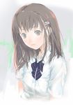  copyright_request fuyuno_haruaki hair_ornament hairclip school_uniform solo 