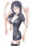  breasts cleavage extra_arms fuyuno_haruaki large_breasts nico_robin one_piece solo thighhighs 