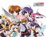  agito fate_testarossa gun higa_yukari isis_eaglet jpeg_artifacts lily_strosek mahou_senki_lyrical_nanoha_force mahou_shoujo_lyrical_nanoha signum subaru_nakajima sword takamachi_nanoha teana_lanster thigh-highs tohma_avenir wallpaper 