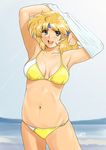  armpits blonde_hair blue_eyes headband long_hair lune_zoldark shiny shiny_skin shu-z solo super_robot_wars super_robot_wars_the_lord_of_elemental undressing 