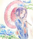  japanese_clothes kimono maria-sama_ga_miteru mizuno_youko oriental_umbrella saroku_(sarok) solo umbrella 