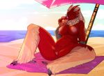  anthro beach blaziken breasts dessert eyewear female food ice_cream looking_at_viewer lunadial09 nintendo nipples nude pok&eacute;mon pok&eacute;mon_(species) pubes pussy seaside smile solo spread_legs spreading suggestive sunglasses thick_thighs tongue tongue_out video_games 
